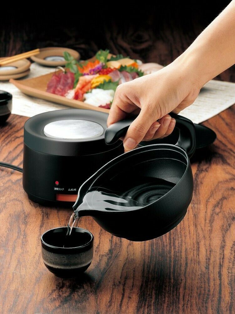 TWINBIRD Japanese Electric Sake Warmer Portable Atsukan Machine Black TW-D418B - Kitchen DIY Tokyo