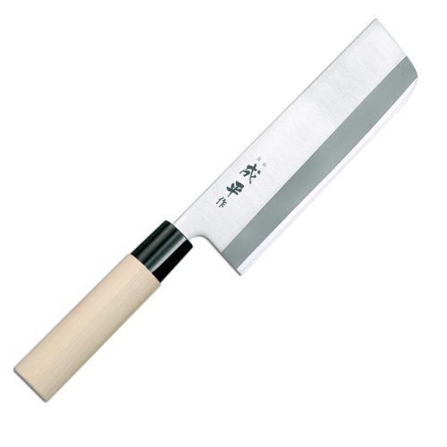 Fuji Cutlery Reigetsu 6.3 in 16 cm Japanese Vegetable Knife Stainless Steel Blade FC-1081 Natural Wood Handle - Kitchen DIY Tokyo