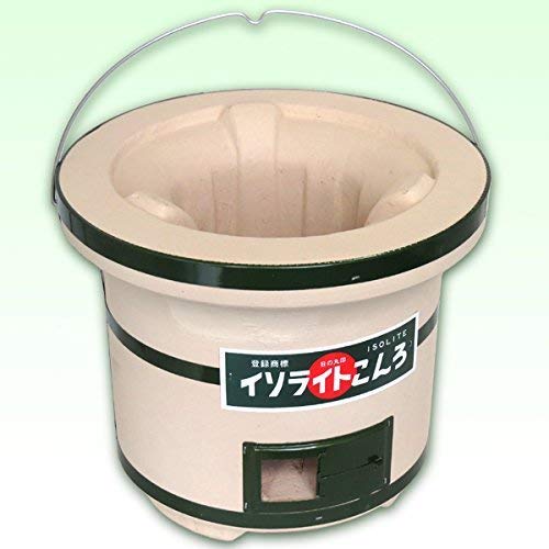 Diatomaceous earth stove Shichirin BBQ Isolite Konro w/knob - Kitchen DIY Tokyo