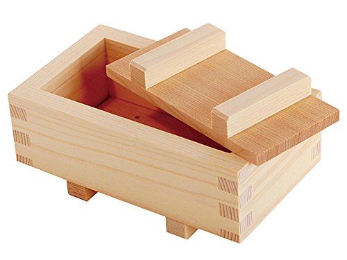 Yamako Sushi Maker Mold 0.7oz 330g Natural Wood Middle type 825103 made in Japan - Kitchen DIY Tokyo